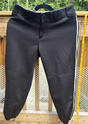 Mizuno Women's Select Belted Low Rise Fast Pitch Softball Pant Medium Black - Image 1 of 4