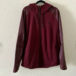 Jordan 360 Therma Shield Max Jacket Mens SZ 3XL Maroon Full Zip Hood 800986-681 - Picture 1 of 14