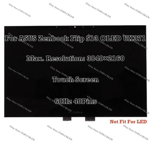 13.3" LCD Assembly Touch Screen Display ASUS Zenbook Flip S13 OLED UX371EA 4K - Picture 1 of 7