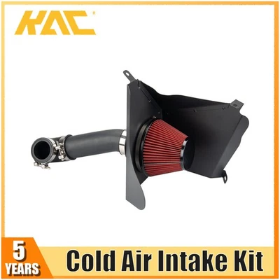 Kit de admisión de aire frío con protector térmico 3" + filtro negro para Jeep Cherokee 91-01 Foto 1 de 4