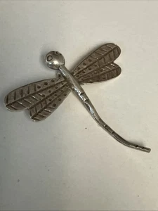 Native American Or Artisan Silver Handmade Dragon Fly 2”X2” Pendant - Picture 1 of 4