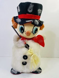Vintage Frosty Snowman Big Eyes 12" Japan Bouncy Merry Miracles AS-IS Adorable! - Imagen 1 de 12