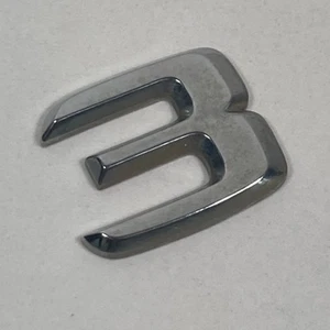 1996-2002 Mercedes-Benz E320 Emblem Logo Number '3' Rear Trunk Tailgate Chrome - Picture 1 of 10