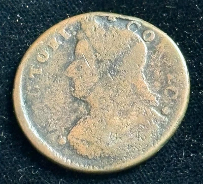 Moneda de cobre colonial Connecticut 1787 busto enviado por correo orientado a la izquierda Foto 1 de 4