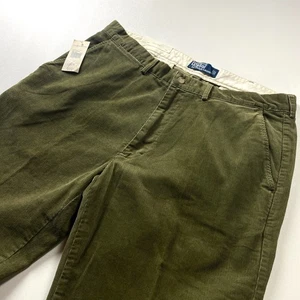 Polo Ralph Lauren Corduroy Prospect Pants Men 36x32 VTG Green Cotton Classic Fit - Picture 1 of 16