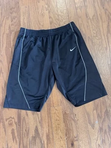 Nike Athletic Basketball Shorts Gr. XL Herren Kordelzug schwarz Vintage dick - Bild 1 von 7