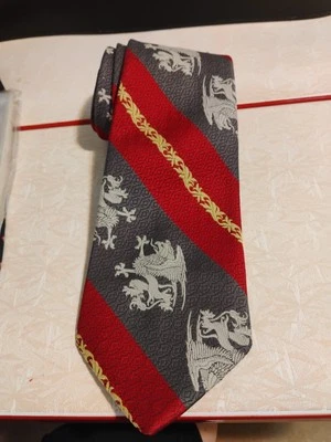 Andhurst 100% Silk Mens Necktie Tie Red Dragon Made in USA - Image 1 of 4
