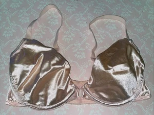 Victoria's Secret Second Skin Satin BH 38 C vorne geschlossen glänzend nude UW Vintage - Bild 1 von 12