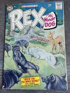 Adventures of Rex the Wonder Dog 1957 #31 Silver Age DC Comics - Buntstift auf Cover - Bild 1 von 9