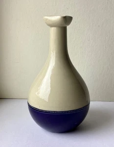 Hartwig Kantorowicz Posen Majolika Flasche Curacao um 1920 ohne Verschluss 18 cm - Bild 1 von 7