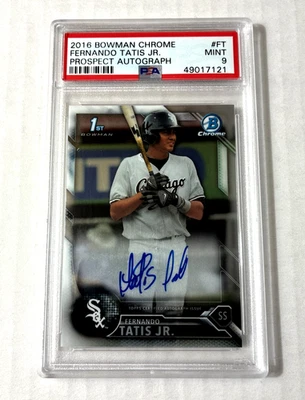Bowman Chrome 2016 - Fernando Tatis Jr automático 1er Bowman. PSA 9. Foto 1 de 2