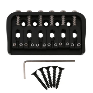 6 String Guitar Fixed Bridge Metal Hardtail Bridge for ST/TL Style Guitar - Picture 1 of 10