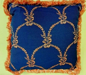 Frontgate Outdoor Terrasse Schloss Girlande Saphir Stuhl Sofa Überwurf Kissen 20x20 - Bild 1 von 2