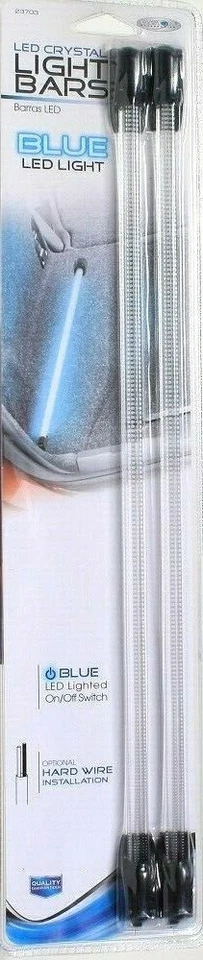 Paquete de 1 Accesorios Personalizados Azul LED Cristal 2 Ct Interruptor de Encendido y Apagado Barras de Luz Foto 1 de 1