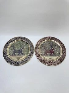 Iraq Babylon Lion Brass Hanging Plates - Picture 1 of 4