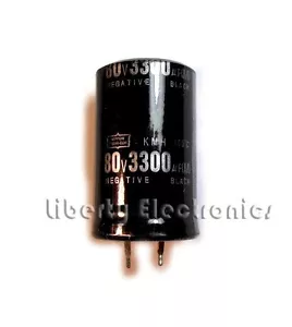 NUEVO 3300uF - 80V CONDENSADOR ELECTROLÍTICO 40x25mm - Imagen 1 de 1