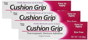 Cushion Grip Thermoplastic Denture Adhesive, 1 Oz (Pack of 3) - Picture 1 of 4