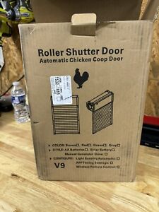 Solar Automatic Roller Shutter Chicken Coop Door 