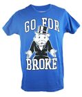 Mens NEW Blue Monopoly Man Go For Broke Logo Graphic T-Shirt Size S M L XL 2XL