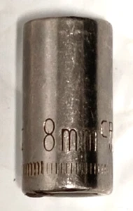 CRAFTSMAN TOOLS USA G43504, UNIDAD 1/4", 8MM. ENCHUFE, POCO PROFUNDO, 6 PUNTOS. - Imagen 1 de 9