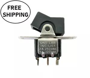 (2x) DPDT ON-NONE-ON 5A 120VAC / 28VDC - 2A 250VAC Wippschalter - Lötzinn - Bild 1 von 6