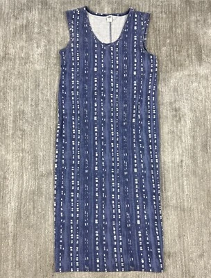Vestido Old Navy para mujer extra pequeño azul largo cuello redondo sin mangas Foto 1 de 4
