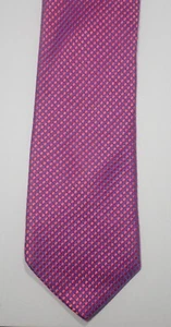 TED BAKER PURPLE w/ TINY RED POLKA DOTS WOVEN 100% ITALIAN SILK NECK TIE 61" USA - Picture 1 of 9