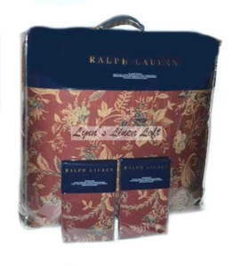 RALPH LAUREN Inez Paisley FULL/ QUEEN DESIGNER COMFORTER SET 3P $690 - Picture 1 of 13