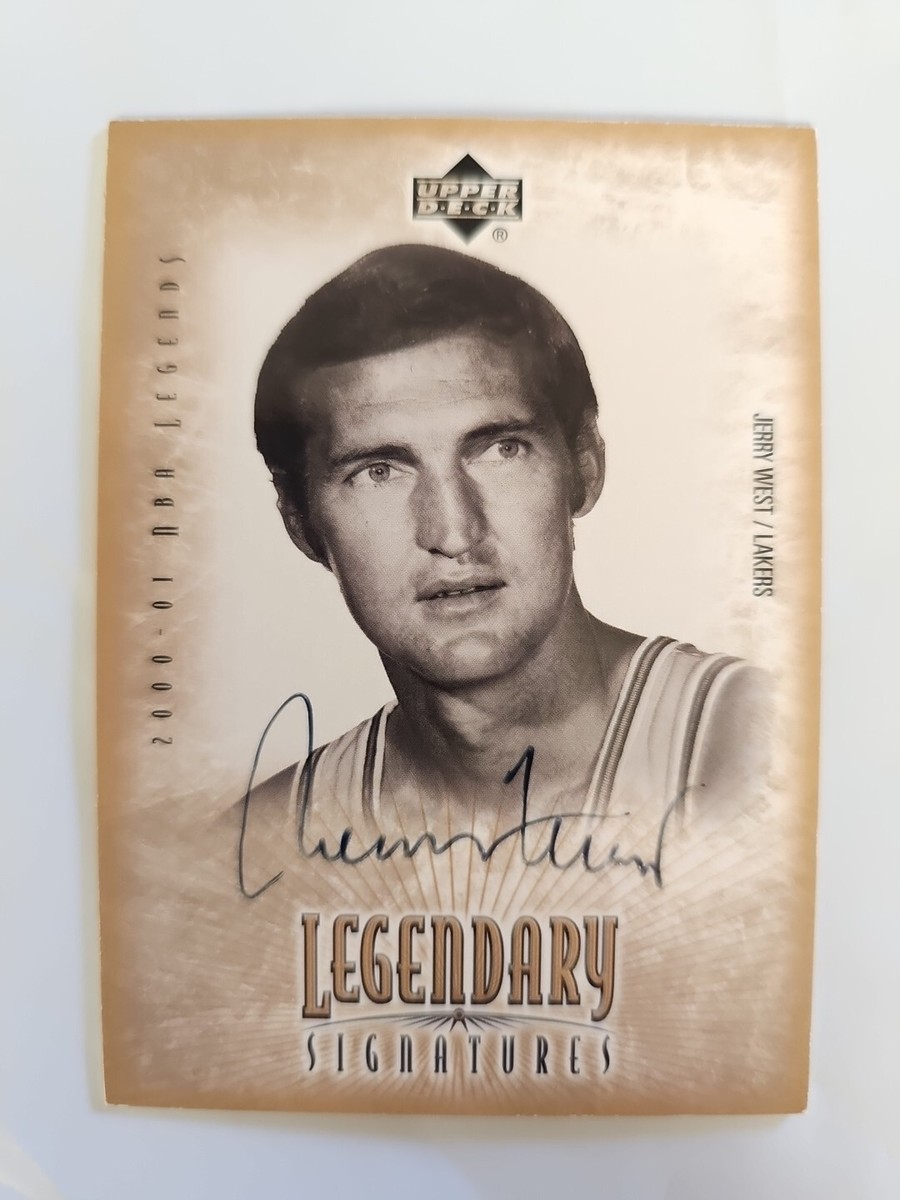 その他 Jerry West Auto upper deck 1991-92 Upper Deck Jerry West Basketball Heroes Auto. One of