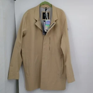 Alpha Tauri Coat Beige Mens XL Waterproof Packable ATA Okanu V2 - Picture 1 of 15