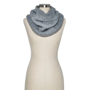 NWT Women's Ribbed Infinity Scarf - A NEW DAY™ $16.99 - Gray- One Size - Picture 1 of 2