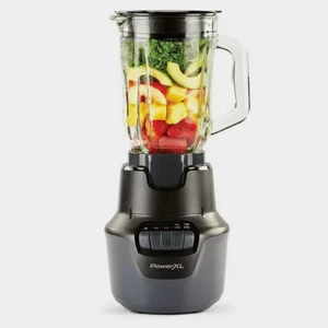 PowerXL Boost Blender Plus 4 Speed 800 Watts 48-oz Glass Jar Black NEW - Picture 1 of 4