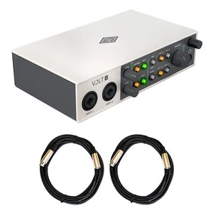 Universal Audio Volt 4 USB-C Audio Interface Bundle with 2 20-foot XLR Cables - Picture 1 of 7