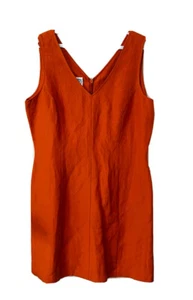 Vintage 90s Laura Ashley Women 10 Silk Linen Sleeveless Mini Sun Dress - Picture 1 of 7