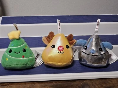 3 Lindos Adornos de Navidad de Peluche Hershey Kisses 🎄Russ Jazwares Excelente Estado Foto 1 de 4
