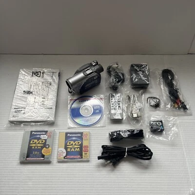 Panasonic Video Cámara Grabadora DVD VDR-M55PP CON Cargador de Batería Control Remoto Caja Abierta Foto 1 de 4