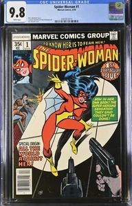 SPIDER-WOMAN #1 CGC 9.8 Jessica Drew Nuova Origine Marvel 1978 PAGINE BIANCHE 014 - Foto 1 di 2
