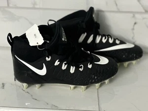 NIKE BLACK/WHITE ANTHRACITE MEN'S 10W FORCE SAVAGE PRO D FOOTBALL CLEATS - Picture 1 of 6