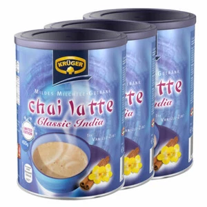 Krüger Chai Latte Classic India Vanille-Zimt Teepulver Instanttee 3 x Dose - Bild 1 von 4