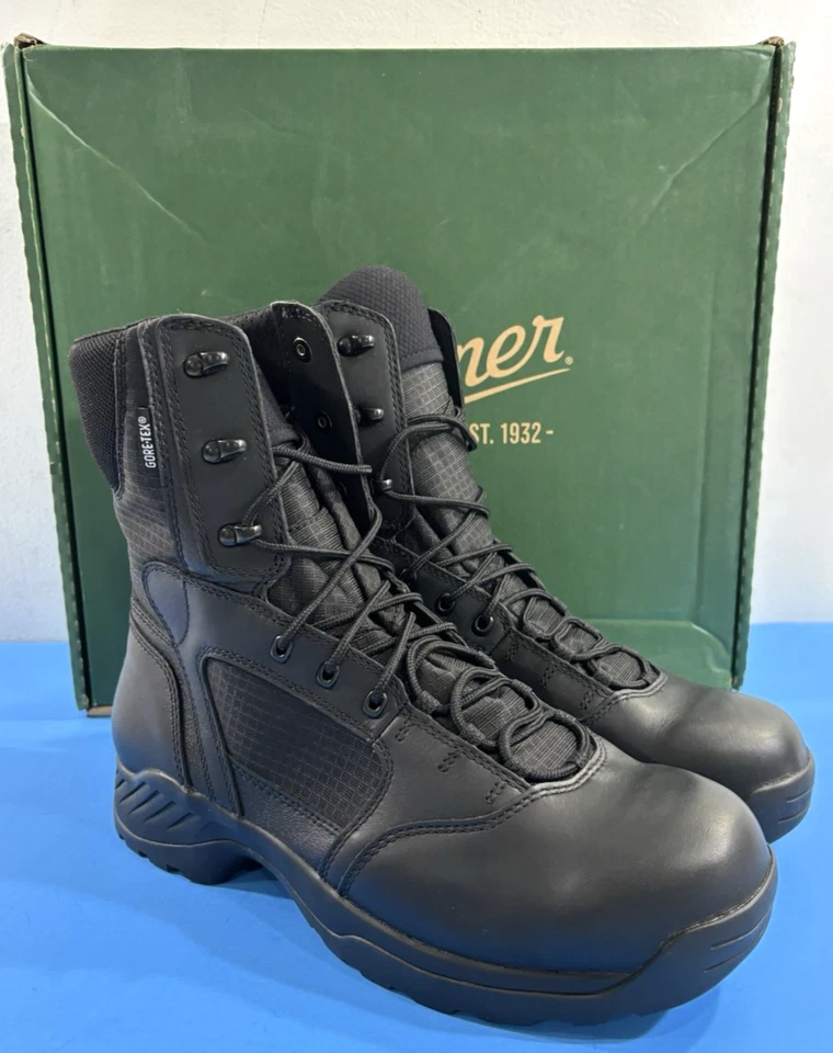 7.5 D MENS DANNER 28010 KINETIC GORE-TEX WATERPROOF 8" BOOTS BLACK 7.5 D