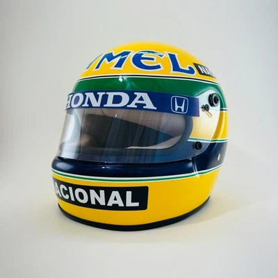 CASQUE CAMEL AYRTON SENNA 1987 (FULL SIZE - SCALE 1/1) NEUF - Photo 1/4