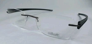 New SILHOUETTE Grey Black Eyeglasses Frame 5305 60 6060 5255 52-19-140 - Picture 1 of 4