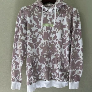 Felpa con cappuccio mimetica Gymshark viola bianca leggermente oversize donna piccola - Foto 1 di 5