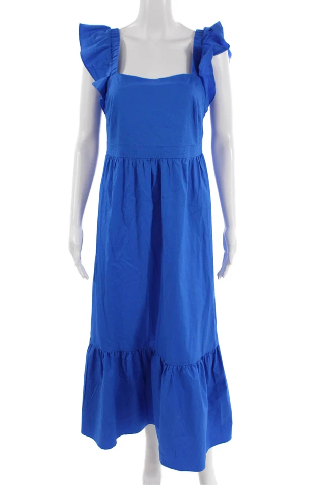 Женский макси-сарафан London Times с квадратным вырезом на синей молнии размер 6 - Изображение 1 из 4