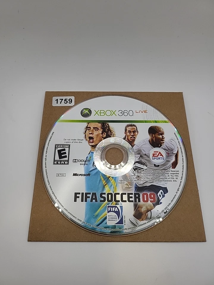 FIFA Soccer 09 (Microsoft Xbox 360, 2008) DISC ONLY | NO TRACKING  - Image 1 of 1