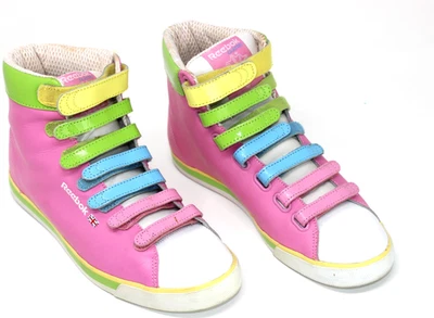 Correa pastel Reebok Remix Hi-Tops 2009 US9 mujer rara de colección UK6.5 EU40. Foto 1 de 4