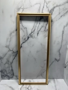Vintage verzierter goldfarbener Bilderrahmen MCM hält nur 8 x 20" Rahmen - Bild 1 von 8
