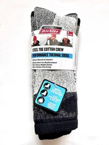 Nuovo - Calze Dickies Spesse Termiche Punta Acciaio Pesanti Crew 2 Paia - Foto 1 di 3