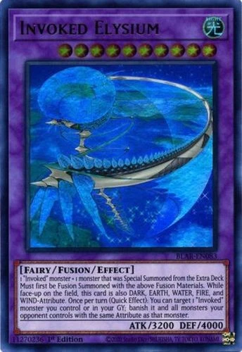 Invoked Elysium - BLAR-EN083 - Ultra Rare - 1st Edition - Damaged - Image 1 of 1