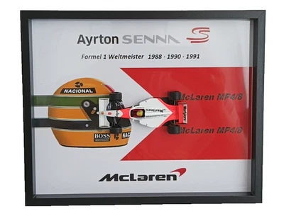 MINICHAMPS McLaren MP4/8 Ayrton Senna 1993 1:43 Formel1 Tabacco Werbung - Bild 1 von 4